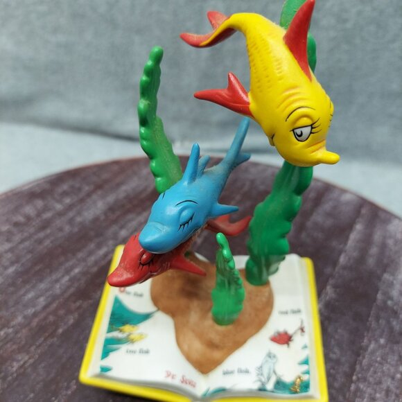 Dr. Seuss "One Fish Two Fish" Book Figurine - Picture 4 of 12